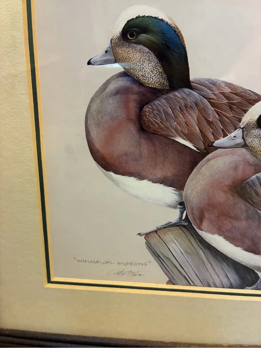 2 Vintage Bird Prints Art LaMay Whimsical Wigeons & Canada Geese Limited Edition